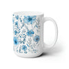 Blooming Blue Grace Ceramic Mug 15oz