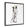 King & Queen - Framed Wrap Canvas Print