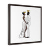 King & Queen - Framed Wrap Canvas Print