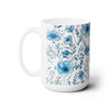 Blooming Blue Grace Ceramic Mug 15oz