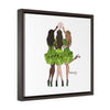 Green Cheers - Framed Wrap Canvas Print