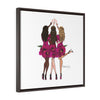 Magenta Cheers - Framed Wrap Canvas Print