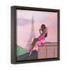 J'adore Paris - Framed Wrap Canvas Print