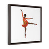 Orange Ballerina - Framed Wrap Canvas Print