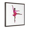 Pink Ballerina - Framed Wrap Canvas Print