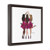 Magenta Cheers - Framed Wrap Canvas Print