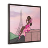 J'adore Paris - Framed Wrap Canvas Print
