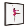 Pink Ballerina - Framed Wrap Canvas Print