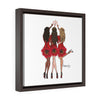 Red Cheers - Framed Wrap Canvas Print