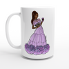 Purple Hydrangea - White 15oz Ceramic Mug