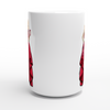 Red Rose - White 15oz Ceramic Mug