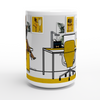 Yellow Boss Lady - White 15oz Ceramic Mug
