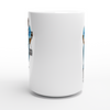 Blue Carnation - White 15oz Ceramic Mug